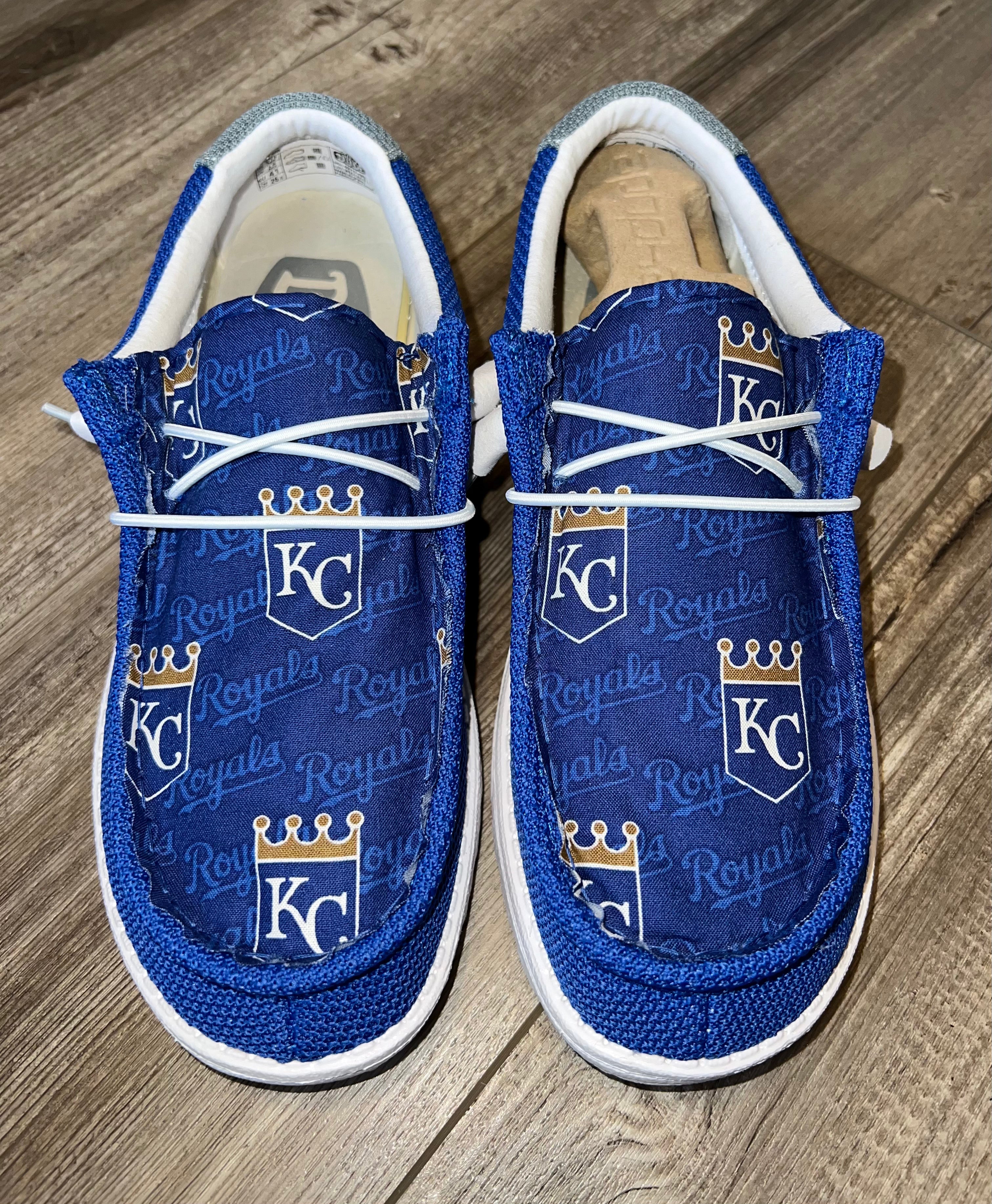 MENS Kansas City Royals (Dark Blue) Hey Dudes – Bar HK Co