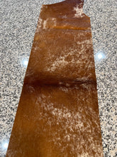 Load image into Gallery viewer, Brown &amp; White Cowhide Table Runner Branded
