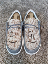Load image into Gallery viewer, Men’s BRANDED Cowhide Hey Dudes