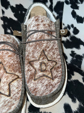 Load image into Gallery viewer, Men’s BRANDED Cowhide Hey Dudes