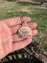 Load image into Gallery viewer, Dog Tag W/Turquoise Stone