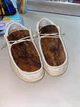 Load image into Gallery viewer, MENS Custom Cowhide Hey Dudes