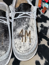 Load image into Gallery viewer, Men’s BRANDED Cowhide Hey Dudes