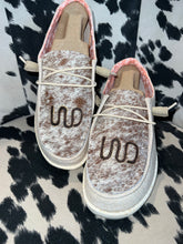 Load image into Gallery viewer, WOMENS Cowhide BRANDED Hey Dudes