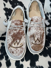 Load image into Gallery viewer, WOMENS Cowhide BRANDED Hey Dudes