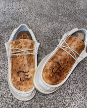 Load image into Gallery viewer, MENS Custom {BRANDED} Ostrich Hey Dudes Shoes