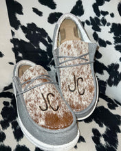 Load image into Gallery viewer, Men’s BRANDED Cowhide Hey Dudes