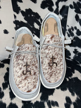 Load image into Gallery viewer, WOMENS Cowhide BRANDED Hey Dudes