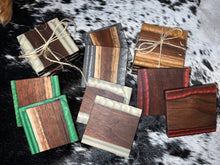 Load image into Gallery viewer, Handmade Walnut & Epoxy Filled Drink / Barware Coasters