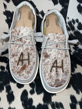 Load image into Gallery viewer, WOMENS Cowhide BRANDED Hey Dudes