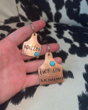 Load image into Gallery viewer, Dog Tag W/Turquoise Stone