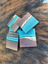 Load image into Gallery viewer, Handmade Walnut & Epoxy Filled Drink / Barware Coasters