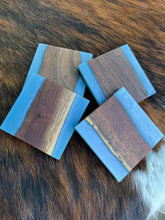 Load image into Gallery viewer, Walnut & Epoxy Filled Drink / Barware Coasters (Set of 4) Active