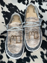 Load image into Gallery viewer, WOMENS Cowhide BRANDED Hey Dudes