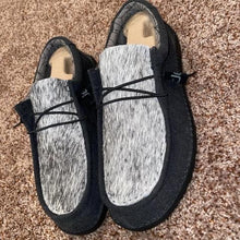 Load image into Gallery viewer, MENS Custom Cowhide Hey Dudes