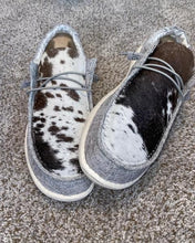 Load image into Gallery viewer, MENS Custom Cowhide Hey Dudes