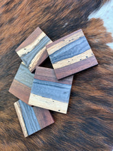 Load image into Gallery viewer, Walnut & Epoxy Filled Drink / Barware Coasters (Set of 4) Active