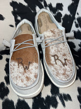 Load image into Gallery viewer, WOMENS Cowhide BRANDED Hey Dudes