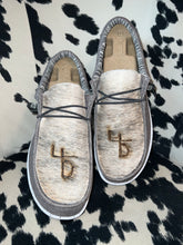 Load image into Gallery viewer, Men’s BRANDED Cowhide Hey Dudes
