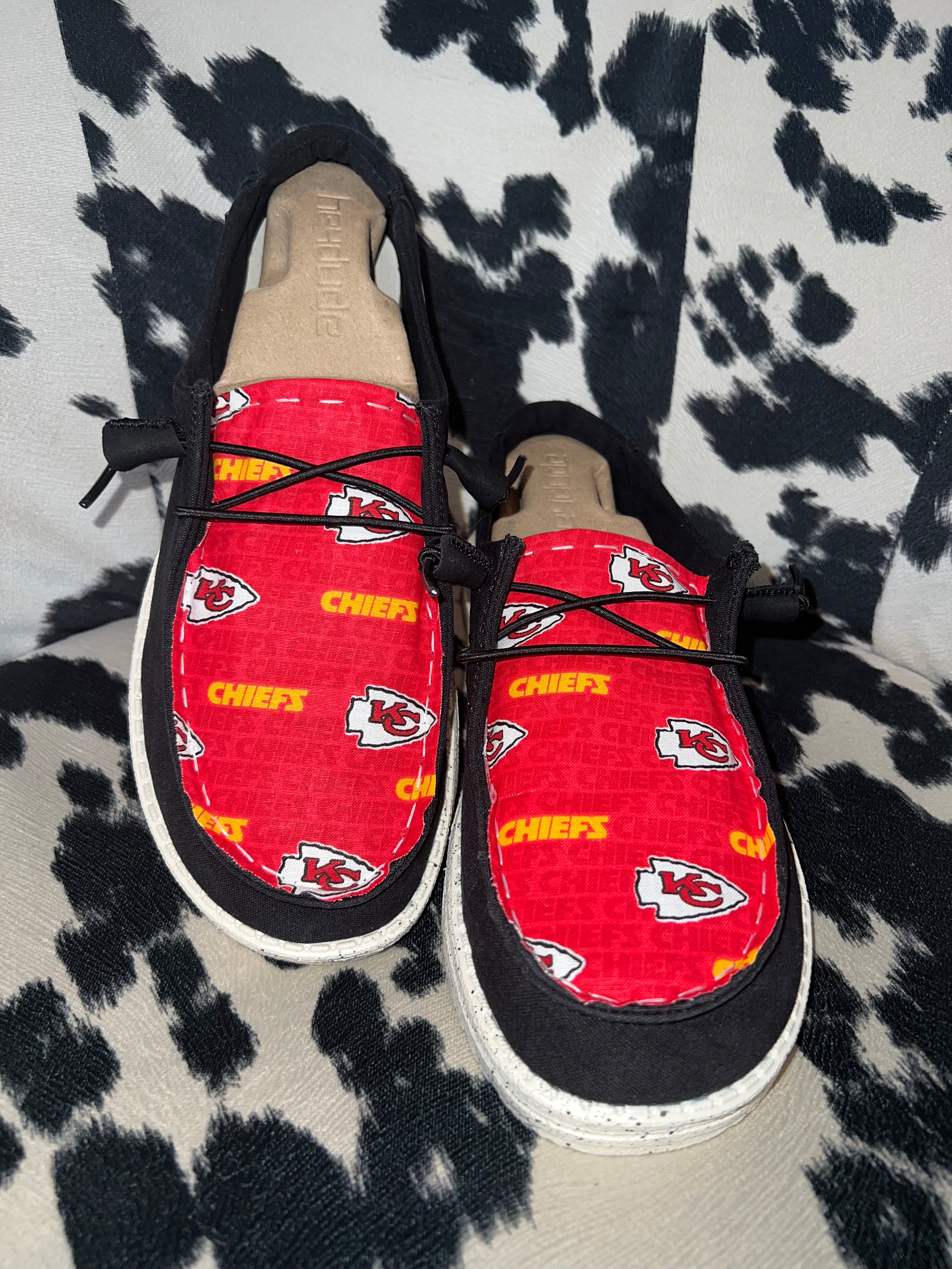 WOMENS Kansas City Chiefs Hey Dudes – Bar HK Co