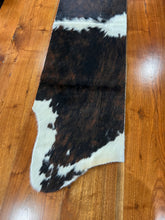 Load image into Gallery viewer, Brindle &amp; White Cowhide Table Runner
