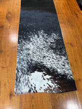 Load image into Gallery viewer, Black &amp; White Cowhide Table Runner

