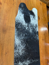 Load image into Gallery viewer, Black &amp; White Cowhide Table Runner
