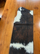 Load image into Gallery viewer, Brindle &amp; White Cowhide Table Runner
