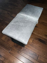 Load image into Gallery viewer, Grey Cowhide Bench
