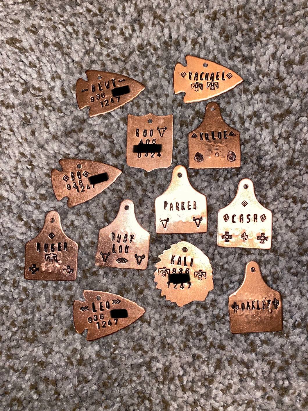 Custom Stamped Dog Tags/Keychain Tags