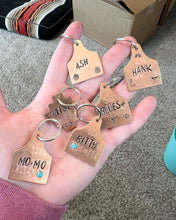 Load image into Gallery viewer, Custom Stamped Dog Tags/Keychain Tags
