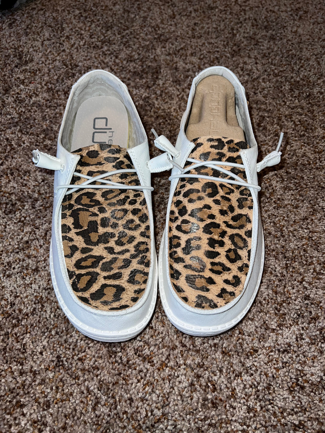 RTS WOMENS Size 8 Cheetah Leopard Leather Hey Dudes – Bar HK Co