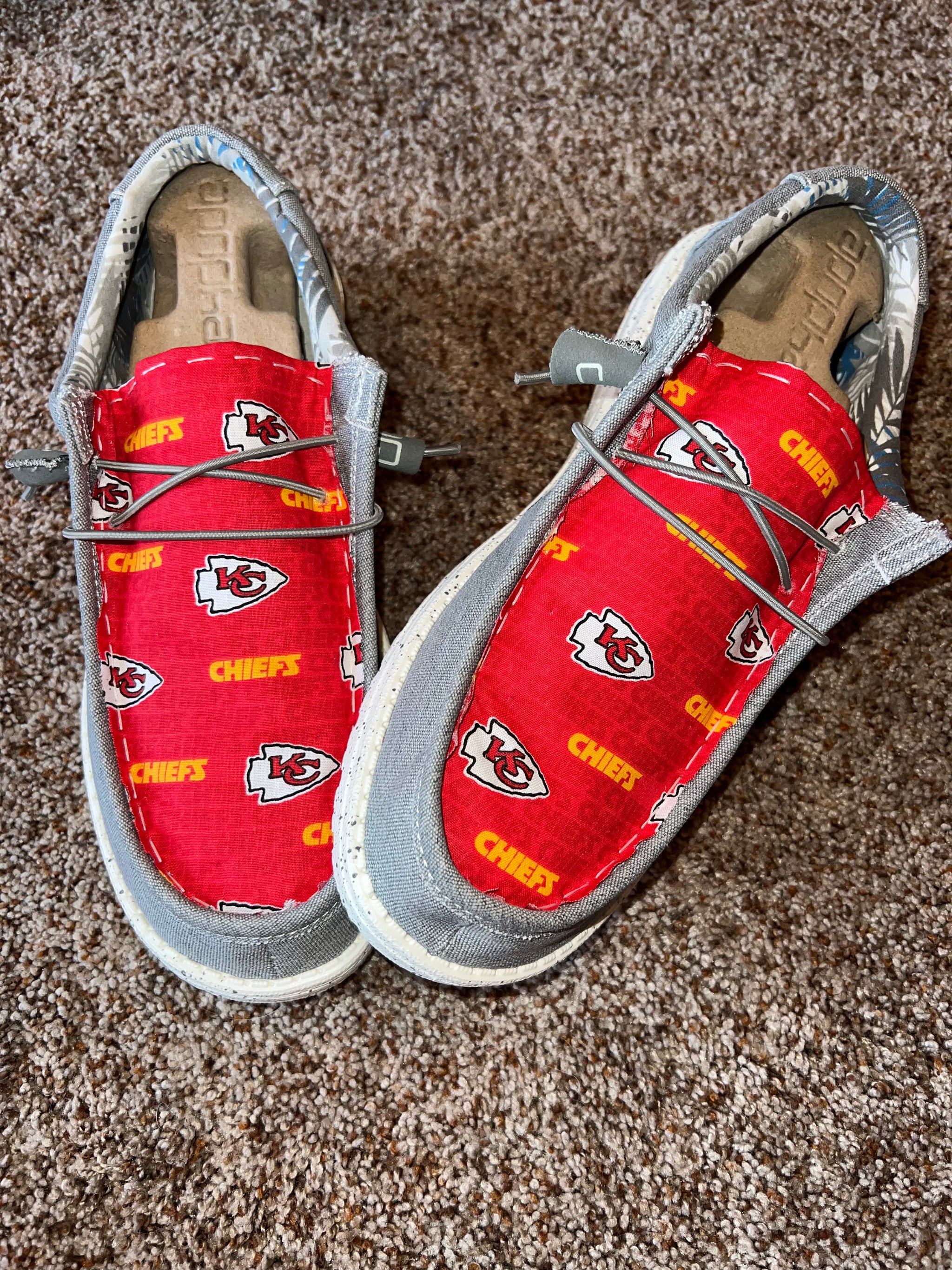 Custom Chiefs Hey dudes Buy Chiefs Hey Dudes Online In India - Etsy India main image 2
